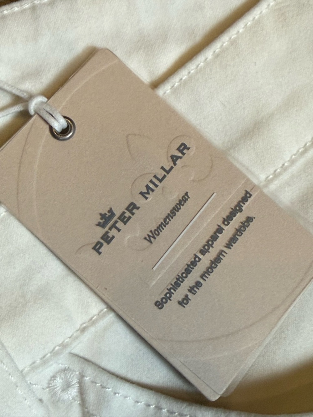 NWT‎ Peter Millar Women’s Luxury Stretch White Skinny Jeans Size 2 High Rise - Picture 6 of 12